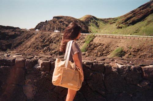 Large Boat Shrunk Canvas Tote