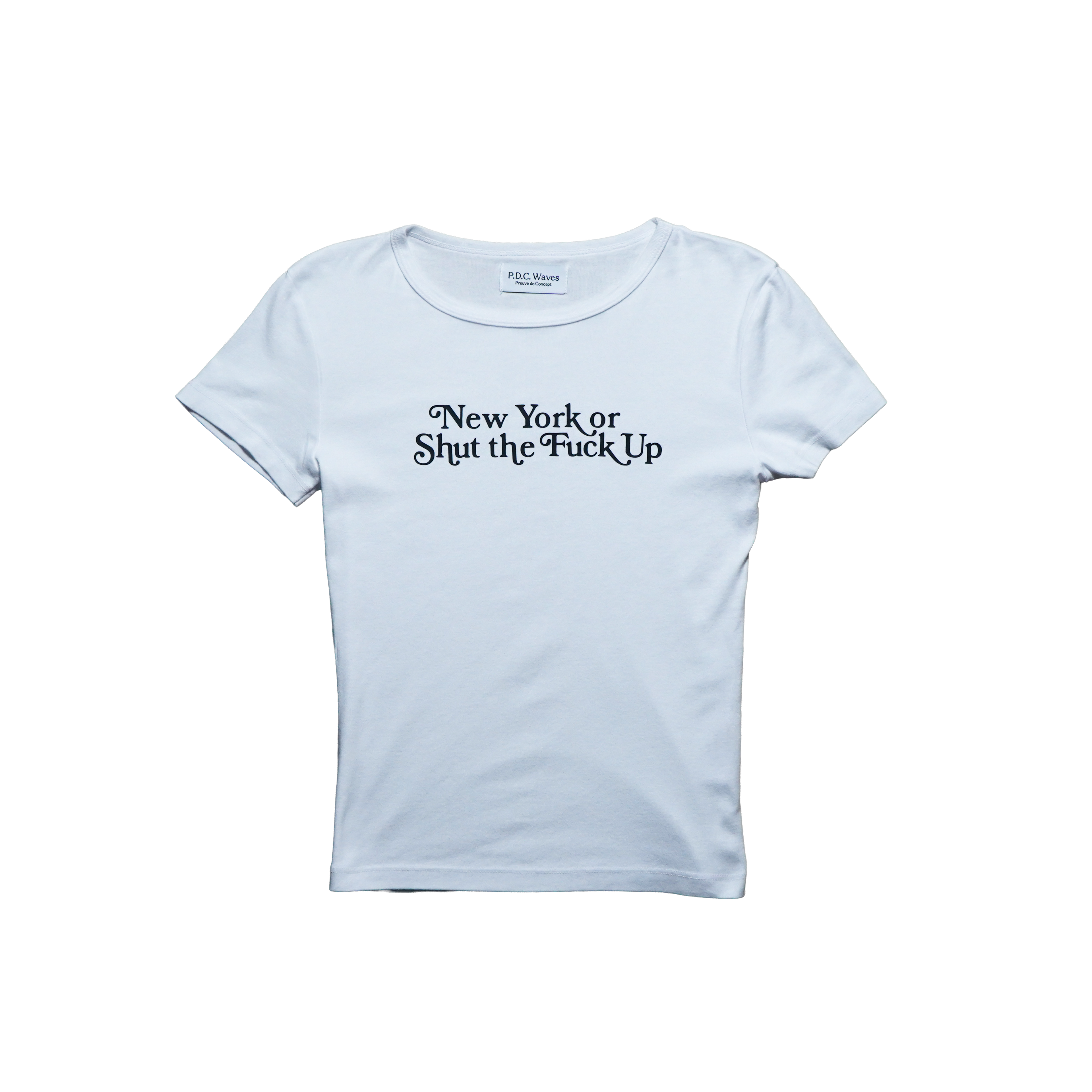 New York or Shut the F*ck Up Baby Rib Tee