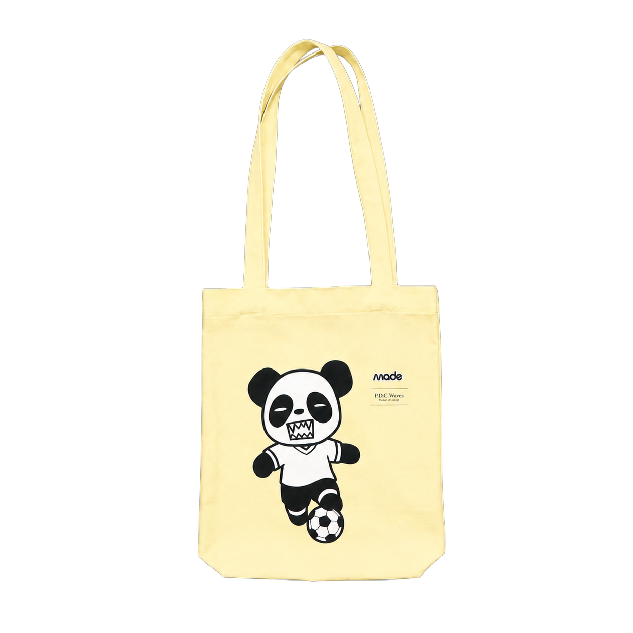 P.D.C. Waves x MADE Light Yellow Panda Soccer Tote